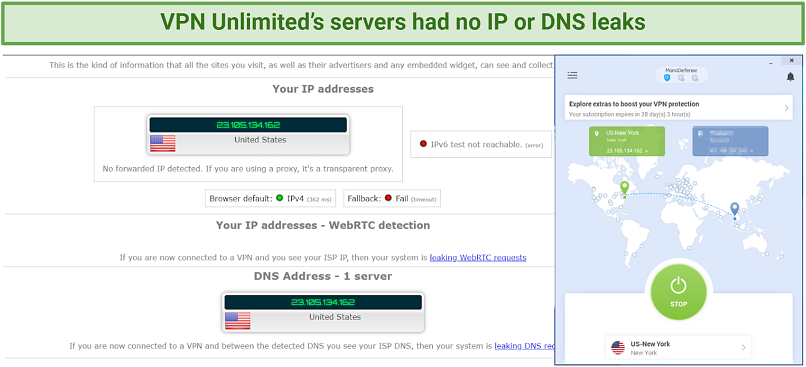 IP and DNS Leak Protection